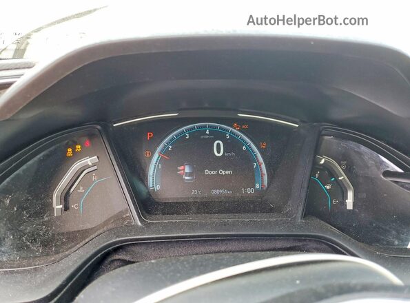 2HGFC2F50MH002186 2021 HONDA CIVIC Gray Вид щитка приладів