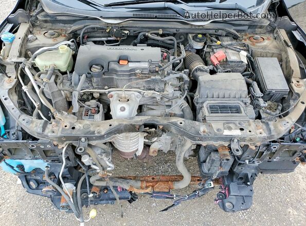 2HGFC2F51GH023990 2016 HONDA CIVIC Black უკანა სალონის ხედი