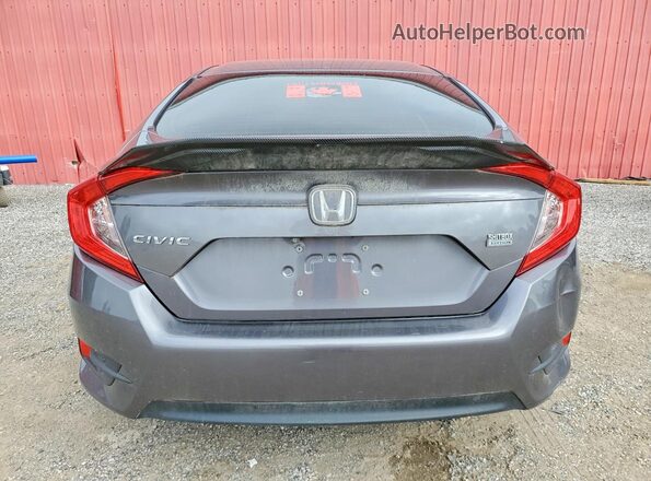2HGFC2F51HH011890 2017 HONDA CIVIC Gray Widok z tyłu