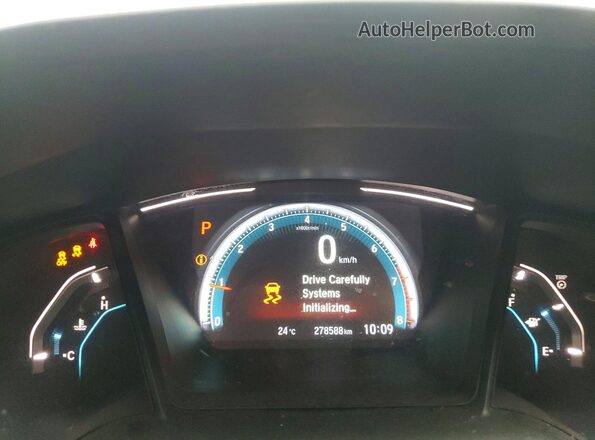 2HGFC2F51HH011890 2017 HONDA CIVIC Gray Widok zestawu wskaźników