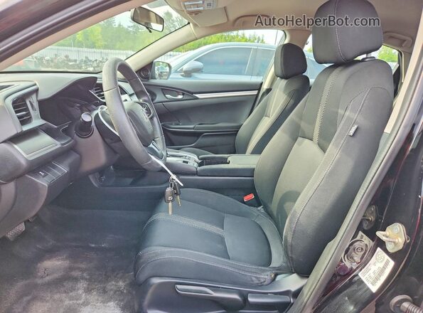 2HGFC2F51HH030729 2017 HONDA CIVIC Black Widok wnętrza z przodu