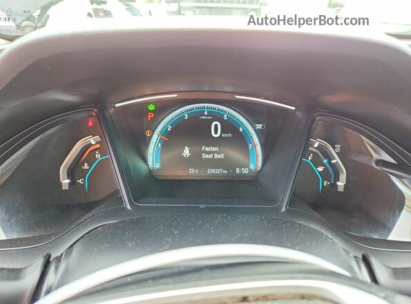 2HGFC2F51HH030729 2017 HONDA CIVIC Black Widok zestawu wskaźników