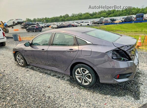 2HGFC2F51HH509670 2017 HONDA CIVIC Gray Trasero izquierdo