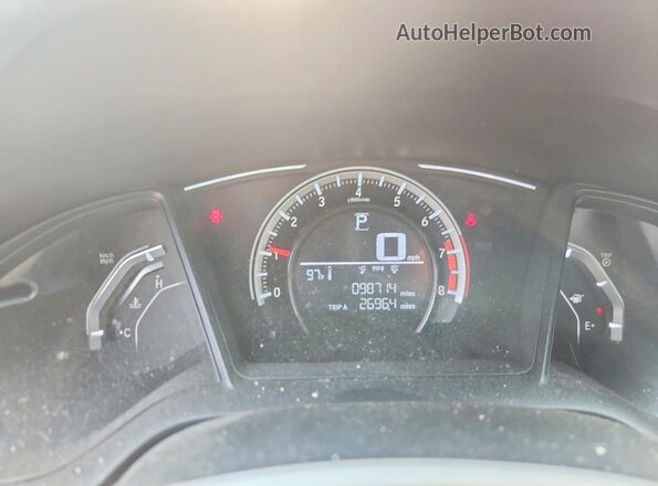 2HGFC2F51HH509670 2017 HONDA CIVIC Gray Vista del cuadro de instrumentos