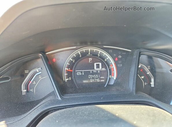 2HGFC2F51HH514044 2017 HONDA CIVIC Charcoal Вид щитка приладів