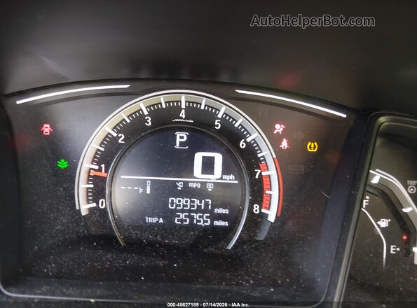 2HGFC2F51HH523066 2017 HONDA CIVIC White Widok tylnych siedzeń