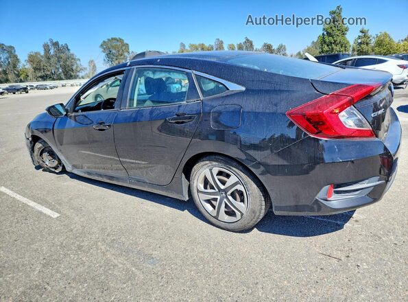 2HGFC2F51HH558139 2017 HONDA CIVIC Black Rear left