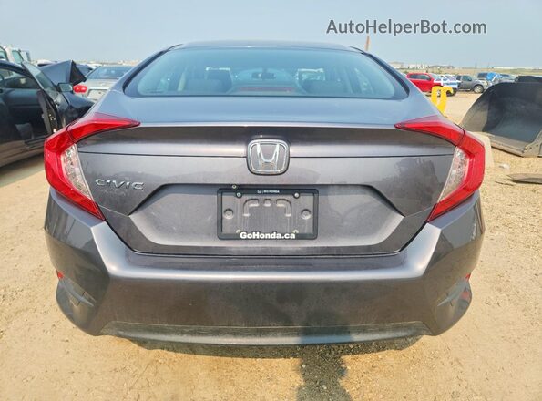 2HGFC2F51JH004430 2018 HONDA CIVIC Gray Вид ззаду