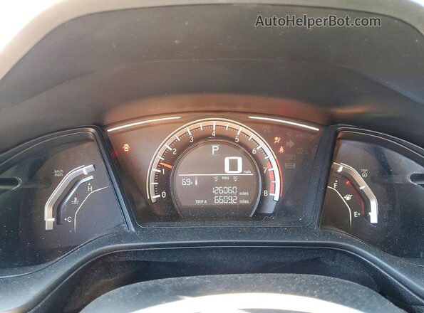 2HGFC2F51JH518925 2018 HONDA CIVIC Black Vista del cuadro de instrumentos