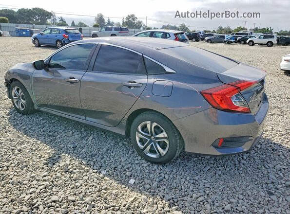 2HGFC2F51JH544439 2018 HONDA CIVIC Charcoal Rear left