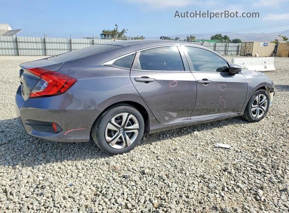 2HGFC2F51JH544439 2018 HONDA CIVIC Charcoal Rear right