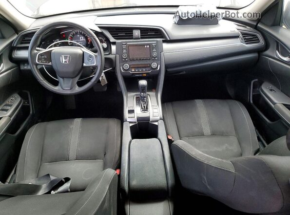 2HGFC2F51JH544439 2018 HONDA CIVIC Charcoal Dashboard view