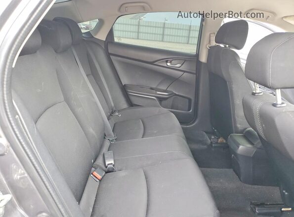 2HGFC2F51JH544439 2018 HONDA CIVIC Charcoal Rear seats view