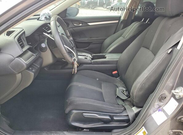 2HGFC2F51JH544439 2018 HONDA CIVIC Charcoal Front interior view