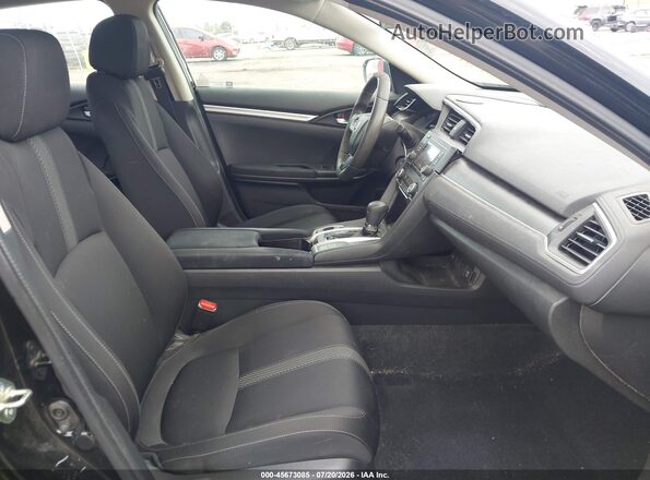 2HGFC2F51JH549382 2018 HONDA CIVIC Black წინა სალონის ხედი