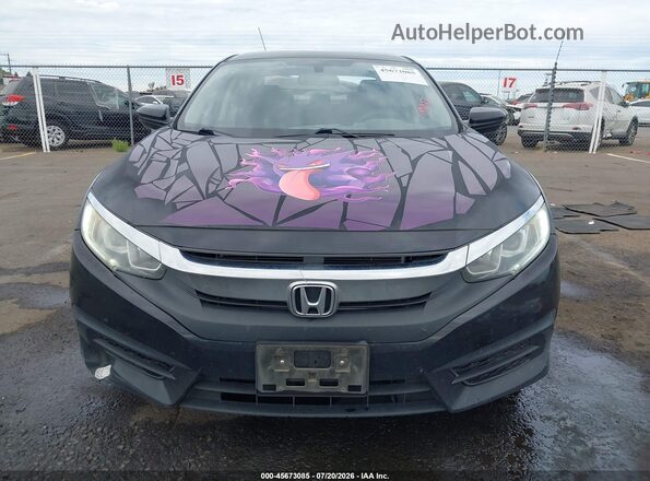 2HGFC2F51JH549382 2018 HONDA CIVIC Black ხელსაწყოთა პანელის ხედი