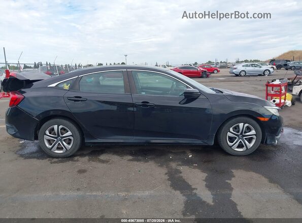 2HGFC2F51JH549382 2018 HONDA CIVIC Black უკანა სალონის ხედი
