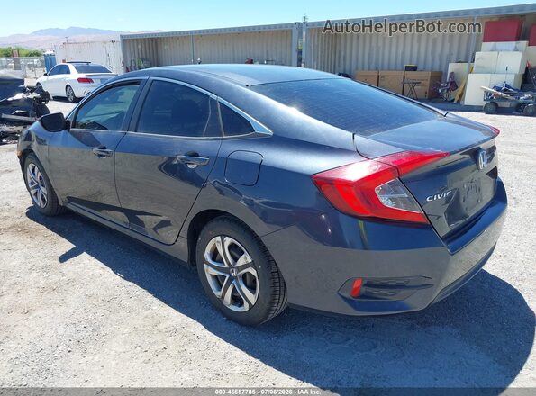 2HGFC2F51JH578087 2018 HONDA CIVIC Dark Blue Trasero izquierdo