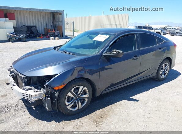 2HGFC2F51JH578087 2018 HONDA CIVIC Dark Blue Vista tres cuartos delantera izquierda
