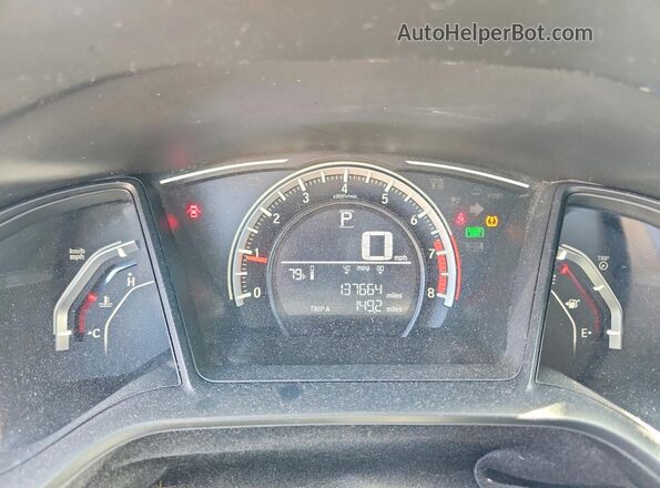 2HGFC2F51JH603134 2018 HONDA CIVIC White Սարքավորումների վահանակի տեսք