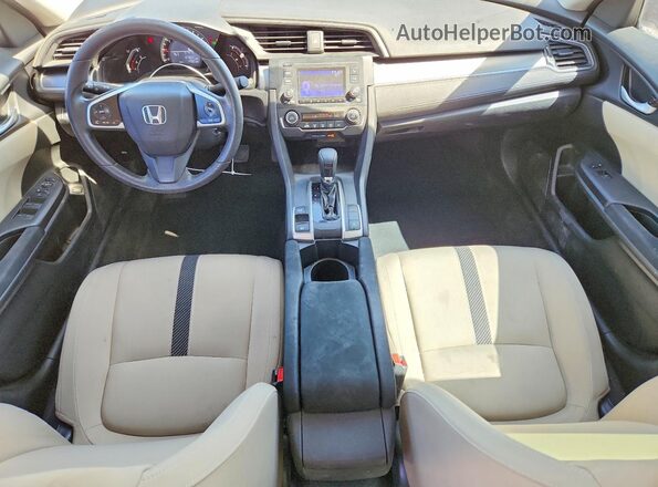 2HGFC2F51JH603134 2018 HONDA CIVIC White Առջևի վահանակի տեսք