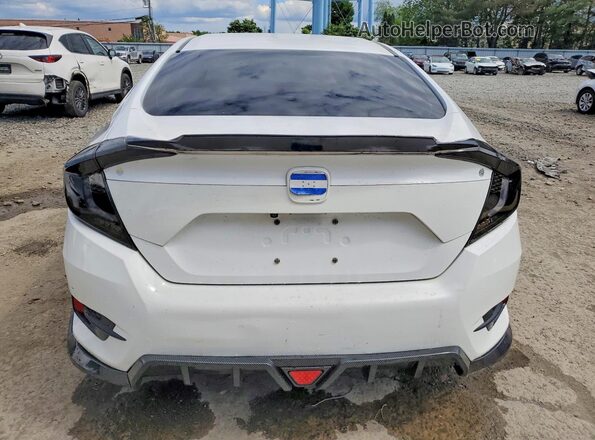 2HGFC2F51JH608625 2018 HONDA CIVIC White Հետևի տեսք