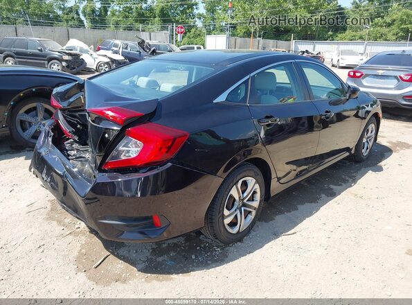 2HGFC2F52GH533829 2016 HONDA CIVIC Black Задня права чверть