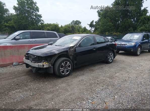 2HGFC2F52GH537587 2016 HONDA CIVIC Black Առջևի ձախ երեք քառորդ տեսարան
