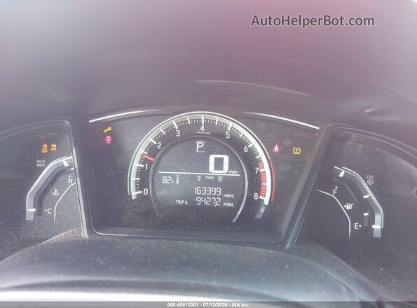 2HGFC2F52GH555782 2016 HONDA CIVIC Red Հետևի նստատեղերի տեսք