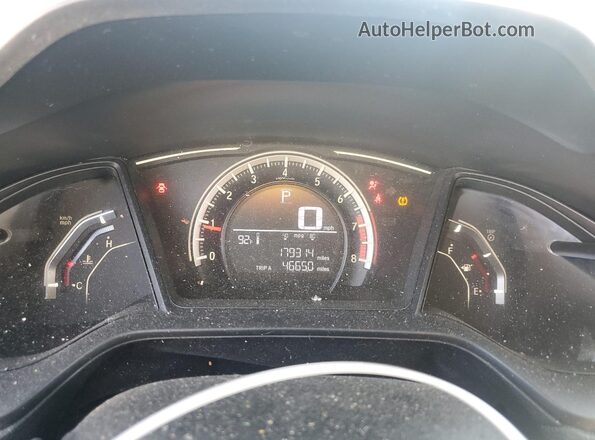 2HGFC2F52HH503702 2017 HONDA CIVIC Blue Widok zestawu wskaźników
