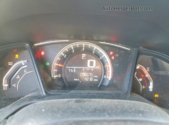 2HGFC2F52HH510147 2017 HONDA CIVIC Черный Вид щитка приборов