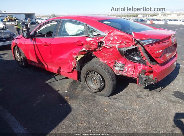 2HGFC2F52HH516224 2017 HONDA CIVIC Red Trasero izquierdo