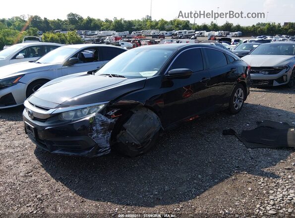 2HGFC2F52HH517230 2017 HONDA CIVIC Черный Передняя левая четверть