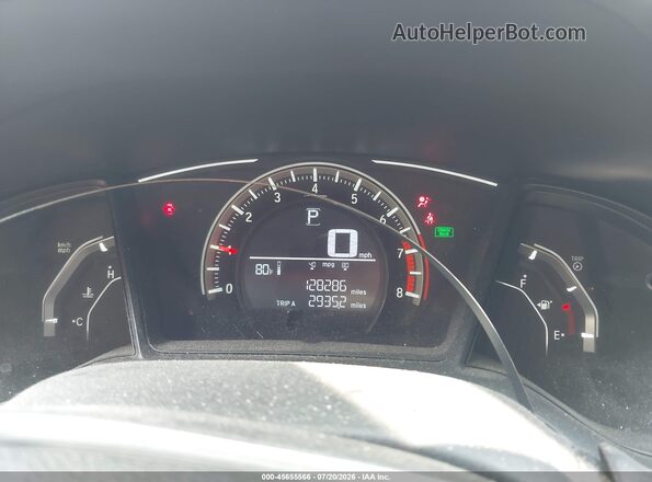 2HGFC2F52HH525733 2017 HONDA CIVIC Black Widok tylnych siedzeń