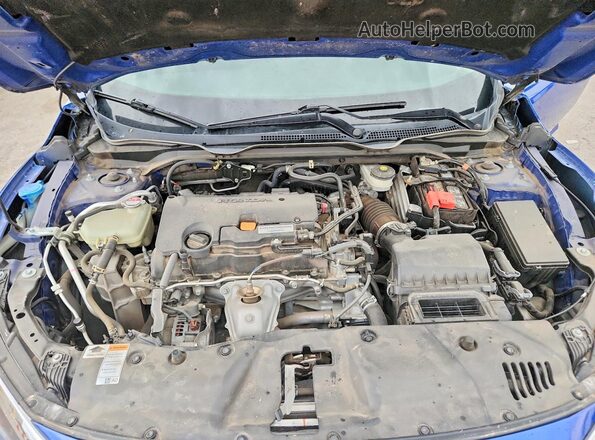 2HGFC2F52HH537123 2017 HONDA CIVIC Blue უკანა სალონის ხედი