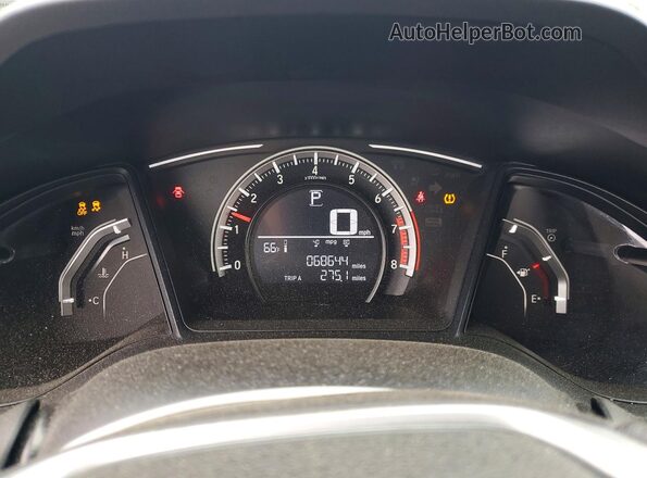 2HGFC2F52HH542919 2017 HONDA CIVIC Gray Սարքավորումների վահանակի տեսք