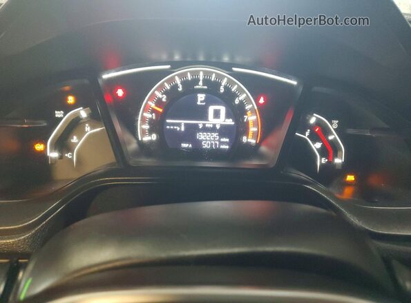 2HGFC2F52JH535653 2018 HONDA CIVIC Blue Vista del cuadro de instrumentos
