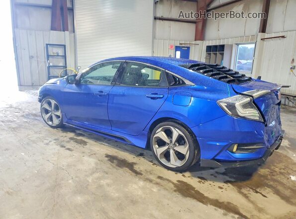 2HGFC2F52JH535653 2018 HONDA CIVIC Blue Trasero izquierdo
