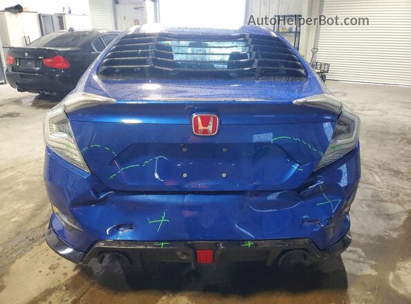 2HGFC2F52JH535653 2018 HONDA CIVIC Blue Vista trasera