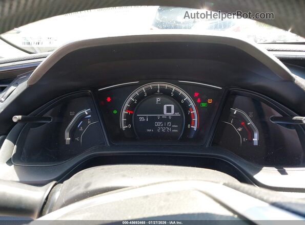 2HGFC2F52JH545762 2018 HONDA CIVIC Gray Widok tylnych siedzeń