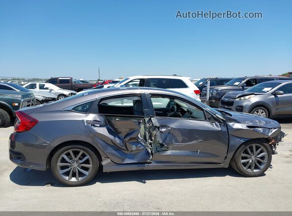2HGFC2F52JH545762 2018 HONDA CIVIC Gray Widok wnętrza z tyłu