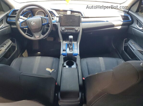 2HGFC2F52JH569866 2018 HONDA CIVIC Blue Dashboard view