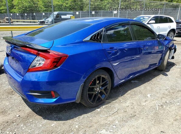 2HGFC2F52JH569866 2018 HONDA CIVIC Blue Rear right