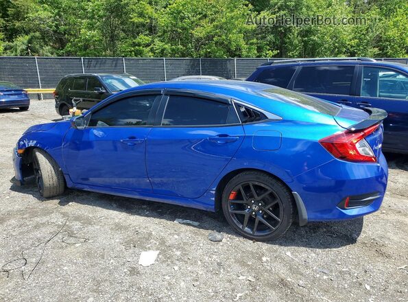 2HGFC2F52JH569866 2018 HONDA CIVIC Blue Rear left