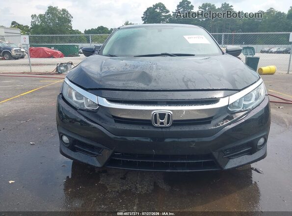 2HGFC2F52JH595013 2018 HONDA CIVIC Black Вид щитка приладів