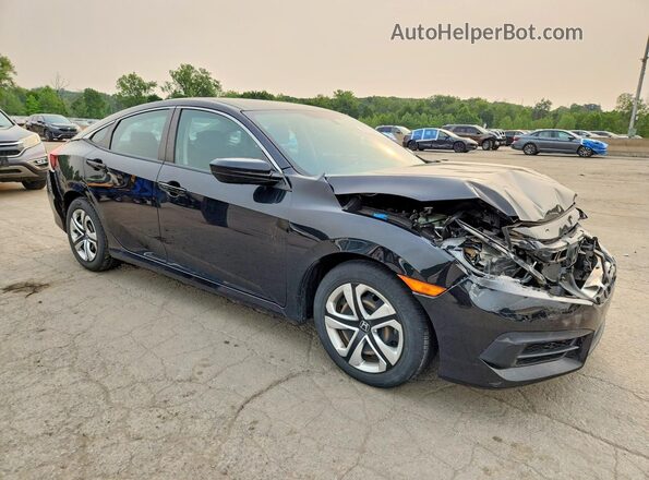 2HGFC2F52JH598736 2018 HONDA CIVIC Black Front right
