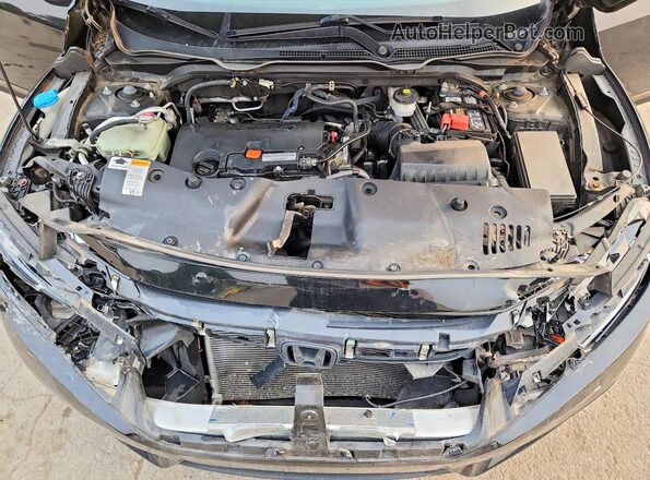 2HGFC2F52JH598736 2018 HONDA CIVIC Black Rear interior view