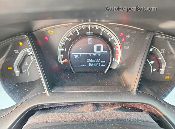 2HGFC2F52JH598736 2018 HONDA CIVIC Black Instrument cluster view