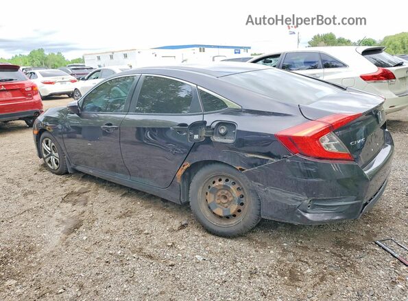 2HGFC2F53GH012411 2016 HONDA CIVIC Black Rear left