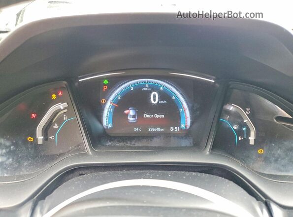2HGFC2F53GH012411 2016 HONDA CIVIC Black Instrument cluster view